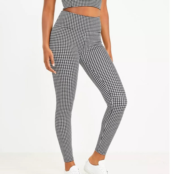 Lou and Grey houndstooth Legging black and white XS NWT - Picture 1 of 7